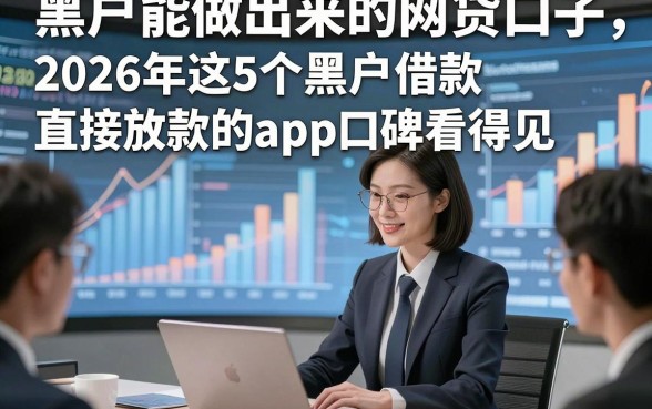 黑户能做出来的网贷口子，2026年这5个黑户借款直接放款的app口碑看得见
