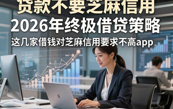 贷款不要芝麻信用，2026年终极借贷策略这几家借钱对芝麻信用要求不高app