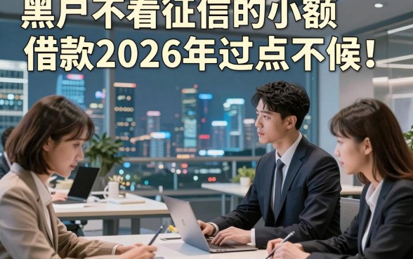 黑户不看征信的小额借款2026年过点不候！探讨五个黑户借钱对征信要求不高app