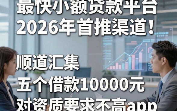 最快小额贷款平台2026年首推渠道！顺道汇集五个借款10000元对资质要求不高app