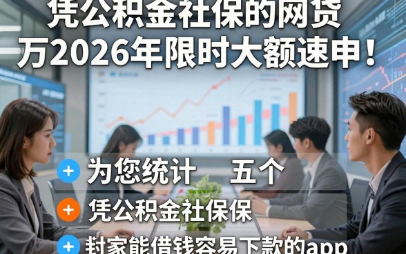凭公积金社保的网贷万2026年限时大额速申！为您统计五个凭公积金社保借钱容易下款的app