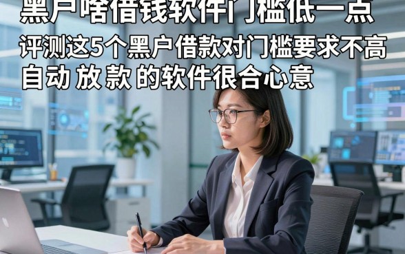 黑户啥借钱软件门槛低一点，评测这5个黑户借款对门槛要求不高自动放款的软件很合心意