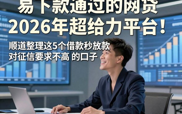易下款通过的网贷2026年超给力平台！顺道整理这5个借款秒放款 对征信要求不高 的口子