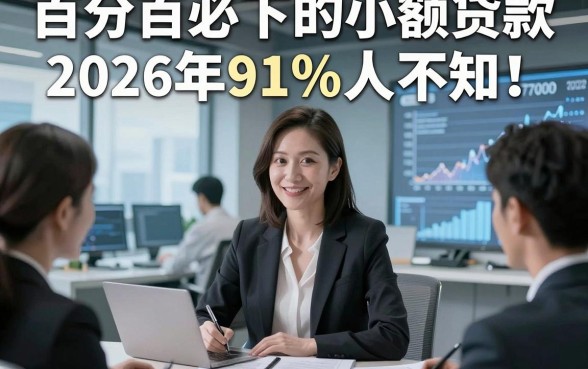 百分百必下的小额贷款2026年91%人不知！本文聚合这五个借款7000元能下款的对口子