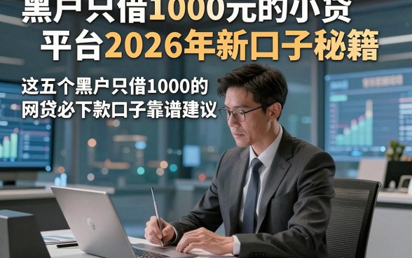 黑户只借1000元的小贷平台2026年新口子秘籍，这五个黑户只借1000的网贷必下款口子靠谱建议