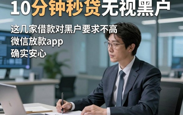 10分钟秒贷无视黑户，说明这几家借款对黑户要求不高微信放款app确实安心