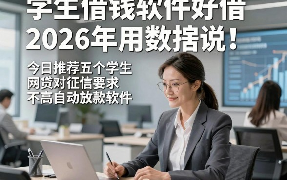 学生借钱软件好借2026年用数据说！今日推荐五个学生网贷对征信要求不高自动放款软件
