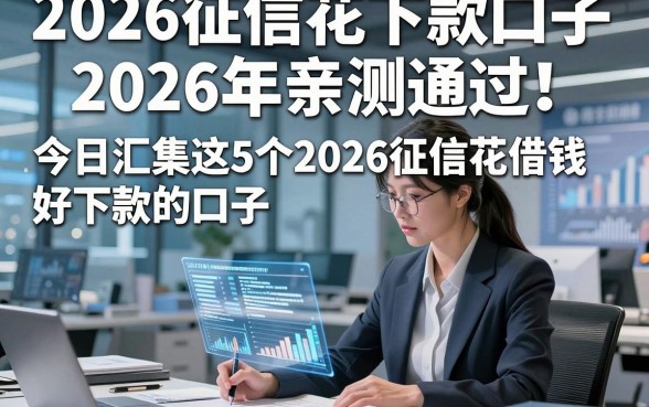 2026征信花下款口子2026年亲测通过！今日汇集这5个2026征信花借钱好下款的口子