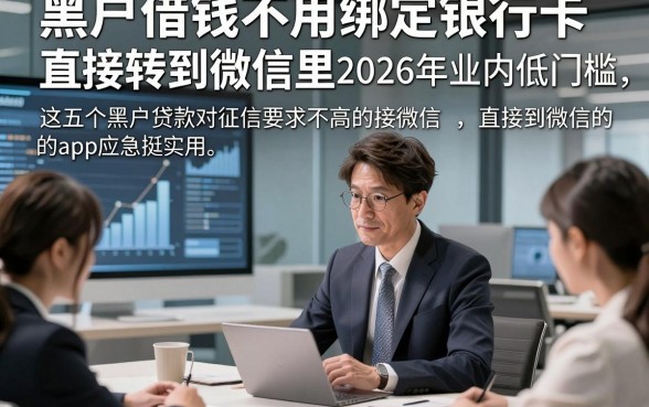 黑户借钱不用绑定银行卡直接转到微信里2026年业内低门槛，这五个黑户贷款对征信要求不高直接到微信的app应急挺实用
