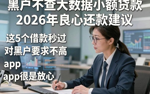 黑户不查大数据小额贷款2026年良心还款建议，这5个借款秒过对黑户要求不高app很是放心