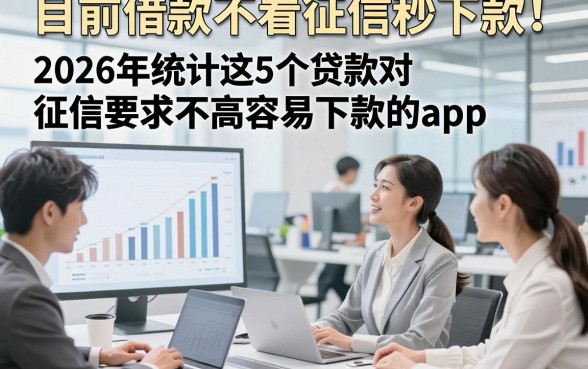 目前借款不看征信秒下款！2026年统计这5个贷款对征信要求不高容易下款的app