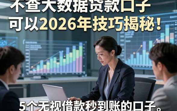 不查大数据贷款口子可以2026年技巧揭秘！深度概括5个无视借款秒到账的口子