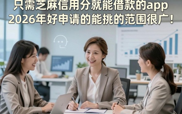 只需芝麻信用分就能借款的app2026年好申请的能挑的范围很广！，今天为您细致解读这五个借钱口子！