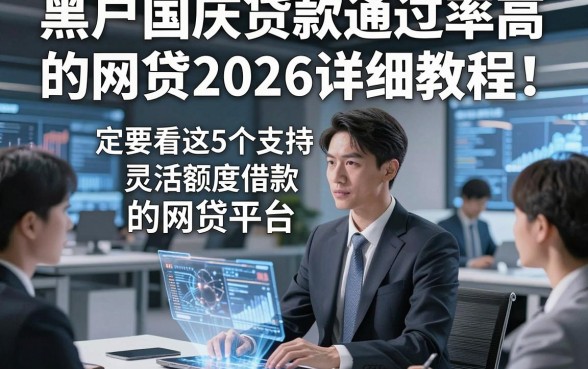 黑户国庆贷款通过率高的网贷2026详细教程！定要看这5个支持灵活额度借款的网贷平台