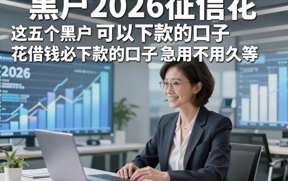 黑户2026征信花可以下款的口子，这五个黑户2026征信花借钱必下款的口子急用不用久等