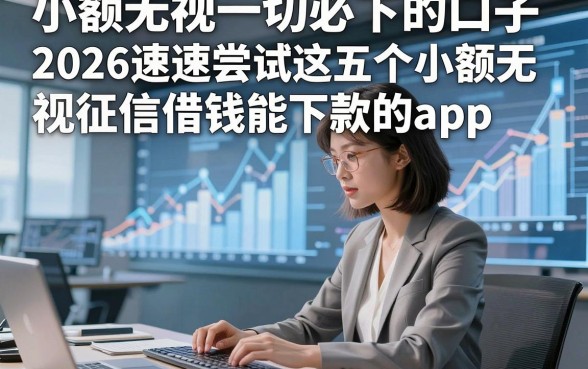 小额无视一切必下的口子，2026速速尝试这五个小额无视征信借钱能下款的app