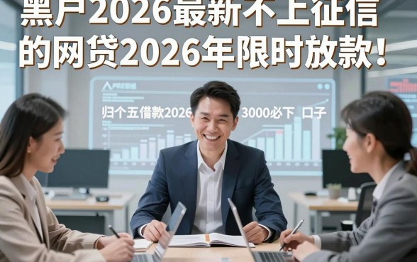 黑户2026最新不上征信的网贷2026年限时放款！归档五个借款2026无视征信必下3000的口子