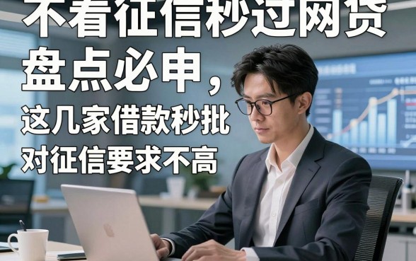 不看征信秒过网贷 盘点，必申​这几家借款秒批 对征信要求不高 的平台