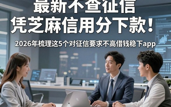 最新不查征信凭芝麻信用分下款！2026年梳理这5个对征信要求不高借钱稳下app
