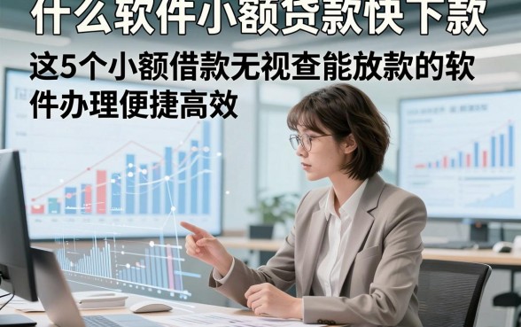 什么软件小额贷款快下款，清点​这5个小额借款无视查能放款的软件办理便捷高效