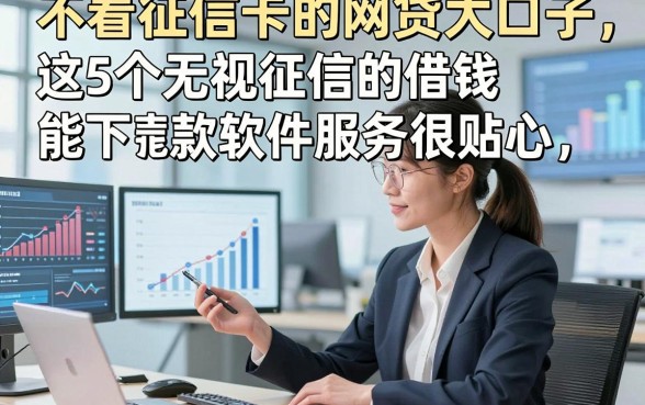 不看征信卡的网贷大口子，统计这5个无视征信的借钱能下款软件服务很贴心