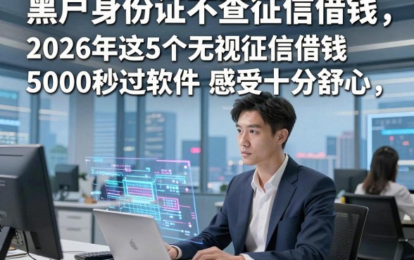 黑户身份证不查征信借钱,2026年这5个无视征信借钱5000秒过软件感受十分舒心