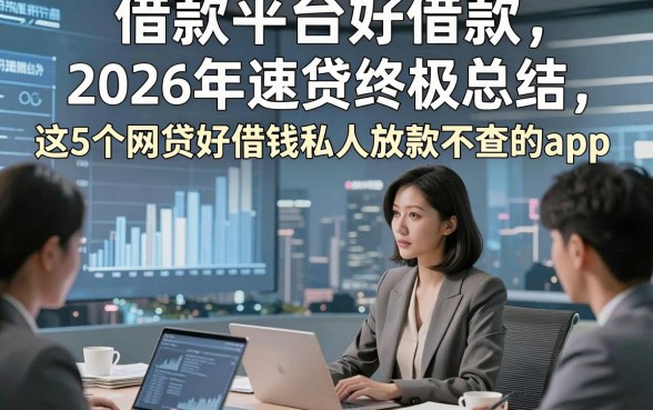 借款平台好借款，2026年速贷终极总结这5个网贷好借钱私人放款不查的app