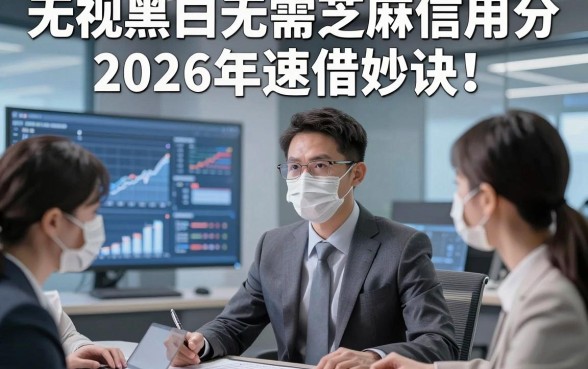 无视黑白无需芝麻信用分2026年速借妙诀！本文分析这五个借钱不用扫描身份证的