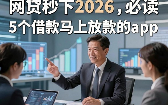 网贷秒下2026，必读​5个借款马上放款的app