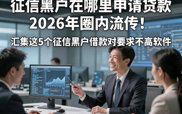 征信黑户在哪里申请贷款2026年圈内流传！汇集这5个征信黑户借款对要求不高软件