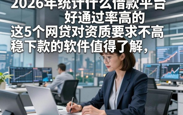 2026年统计什么借款平台好通过率高的，这5个网贷对资质要求不高稳下款的软件值得了解