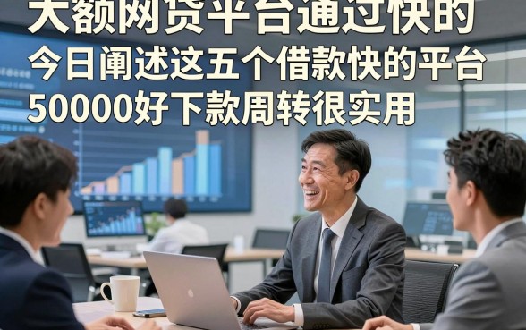大额网贷平台通过快的，今日阐述这五个借款快的平台5000好下款周转很实用