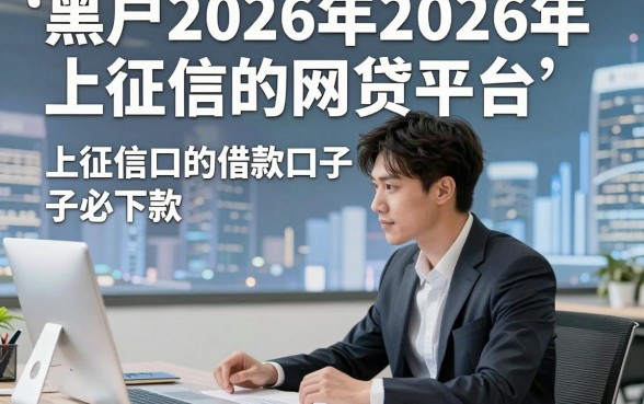 黑户2026年上征信的网贷平台，这几家黑户2026年上征信的借款口子必下款真心方便