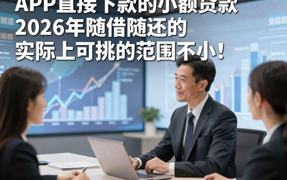 APP直接下款的小额贷款2026年随借随还的实际上可挑的范围不小！，本篇细致更新​这5个贷款口子！