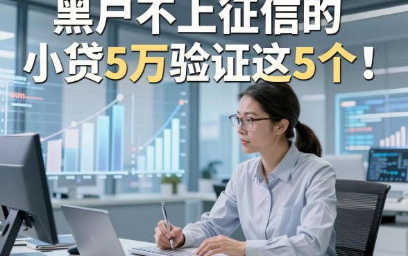 黑户不上征信的小贷5万验证这5个！本文为您深度发布！