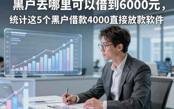 黑户去哪里可以借到6000元，统计这5个黑户借款4000直接放款软件