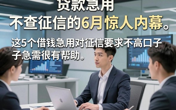 贷款急用 不查征信的6月惊人内幕，这5个借钱急用对征信要求不高口子急需很有帮助