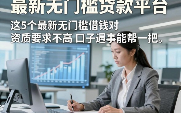 最新无门槛贷款平台，这5个最新无门槛借钱对资质要求不高口子遇事能帮一把