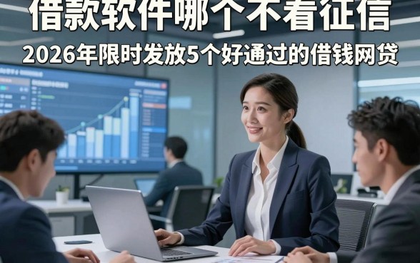 借款软件哪个不看征信，2026年限时发放5个好通过的借钱网贷