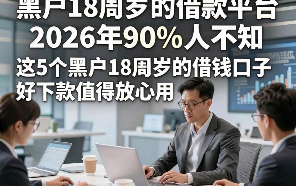 黑户18周岁的借款平台2026年90%人不知，这5个黑户18周岁的借钱口子好下款值得放心用
