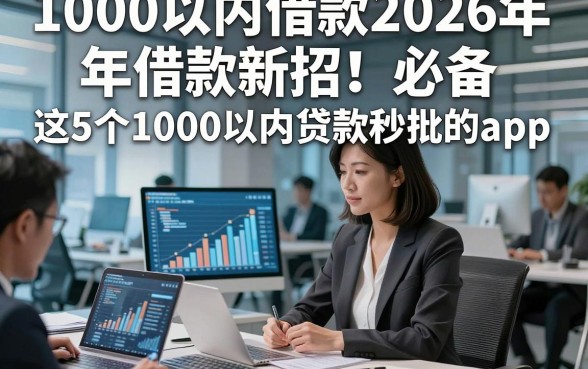 1000以内借款2026年借款新招！必备​这5个1000以内贷款秒批的app