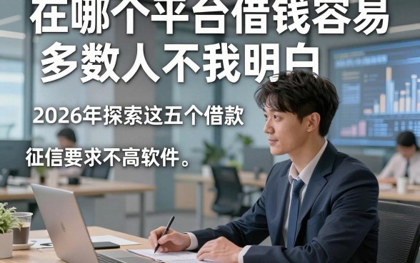 在哪个平台借钱容易多数人不明白，2026年探索这五个借款对征信要求不高软件