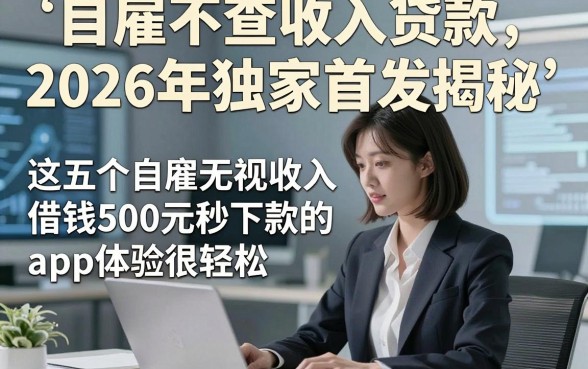 自雇不查收入贷款2026年独家首发揭秘，这五个自雇无视收入借钱500元秒下款的app体验很轻松