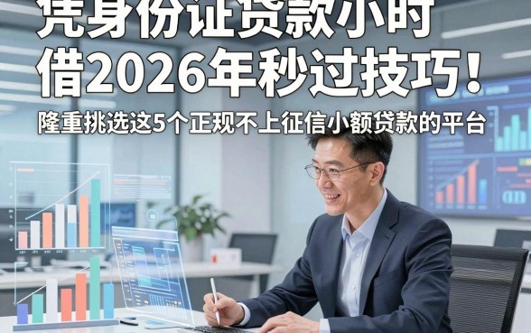 凭身份证贷款小时借2026年秒过技巧！隆重挑选这5个正规不上征信小额贷款的平台