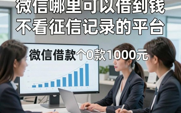 微信哪里可以借到钱,不看征信记录的平台，统计这五个微信借款1000元对征信要求不高口子应急用钱挺适配