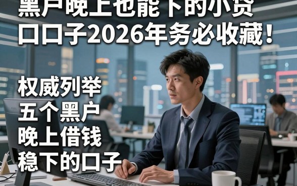 黑户晚上也能下的小贷口子2026年务必收藏！权威列举五个黑户晚上借钱稳下的口子