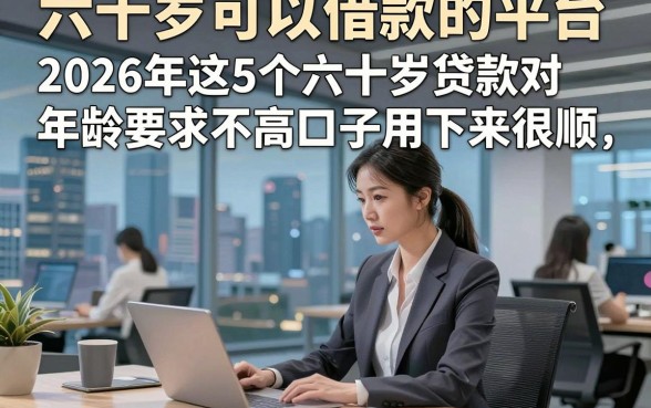六十岁可以借款的平台，2026年这5个六十岁贷款对年龄要求不高口子用下来很顺