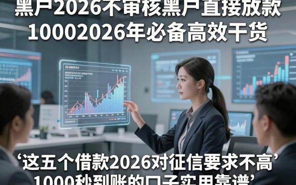 黑户2026不审核黑户直接放款10002026年必备高效干货，这五个借款2026对征信要求不高1000秒到账的口子实用靠谱