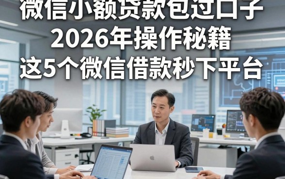 微信小额贷款包过口子，2026年操作秘籍这5个微信借款秒下平台