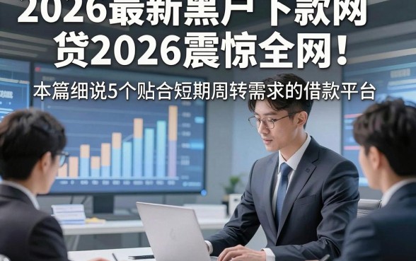 2026最新黑户下款网贷2026震惊全网!本篇细说5个贴合短期周转需求的借款平台